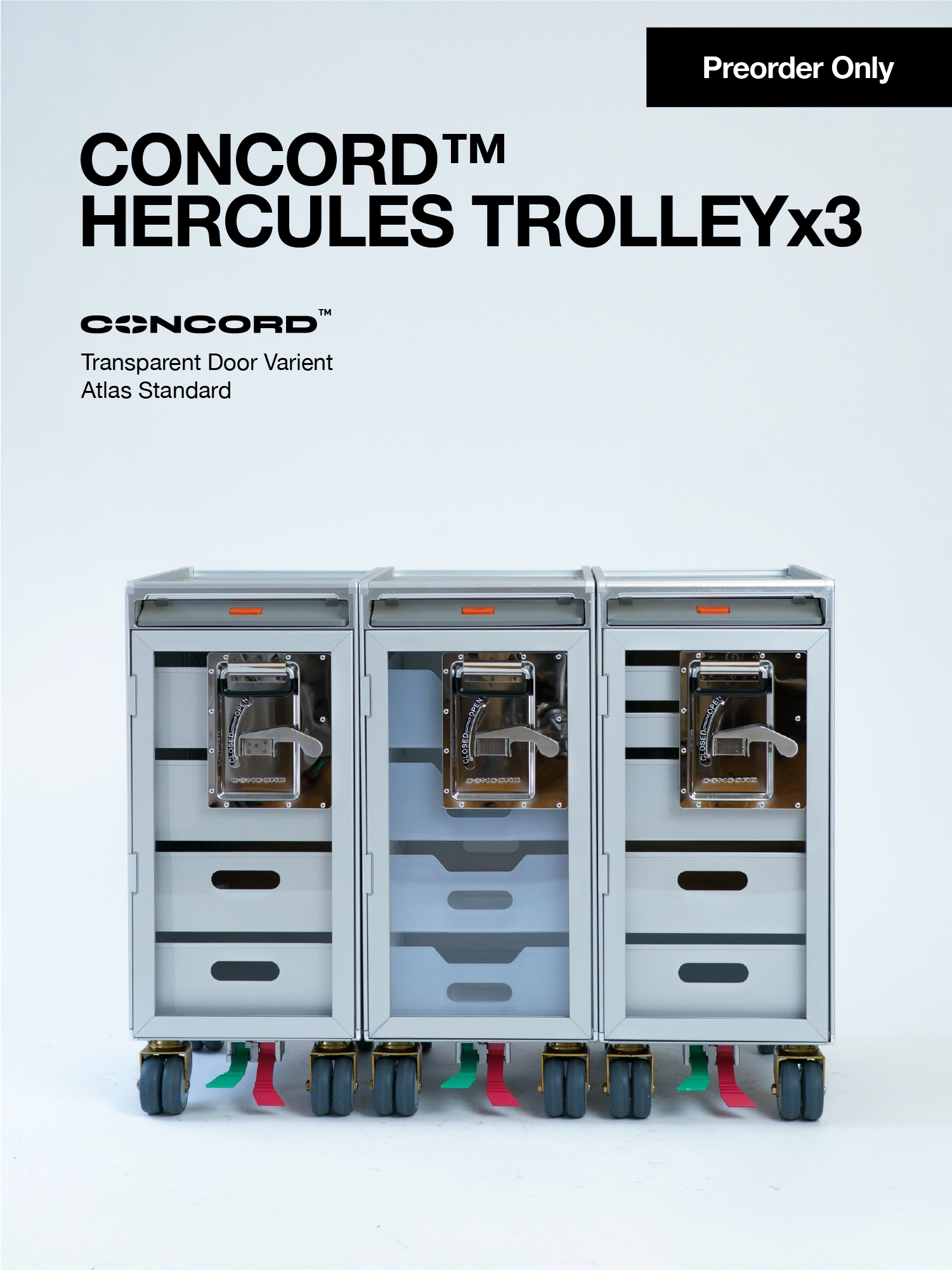 Concord Hercules Trolley x 3 Set