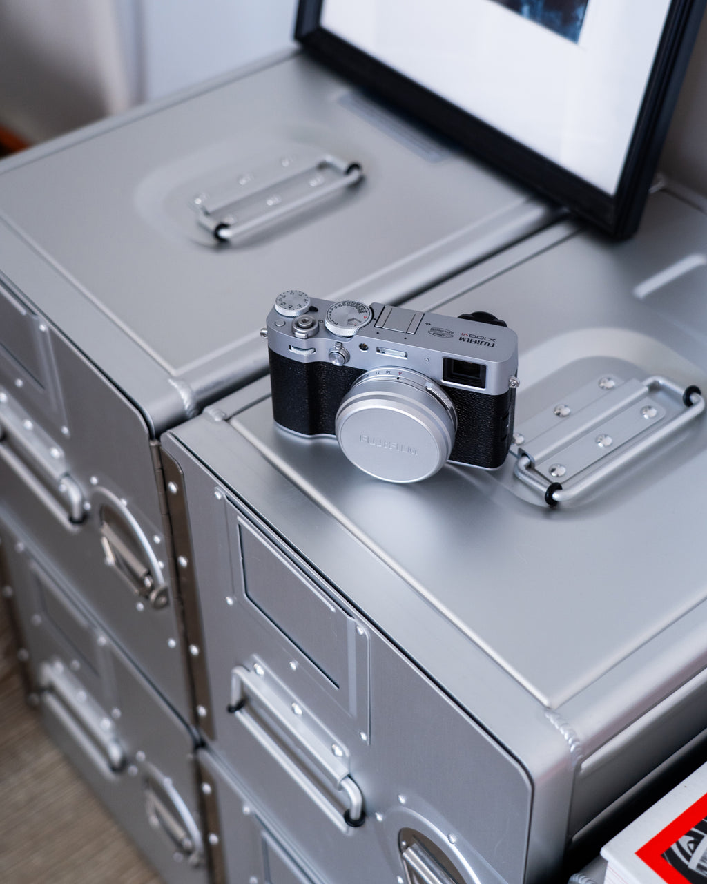 Concord Aero Cabinet Standard, luxury aluminum cabinet with aviation-inspired design. Compact storage for high-end homes, executive offices, and luxury home decor.