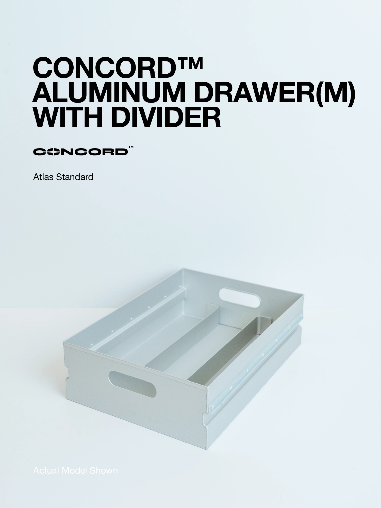 Aluminum Drawer(M) with Divider