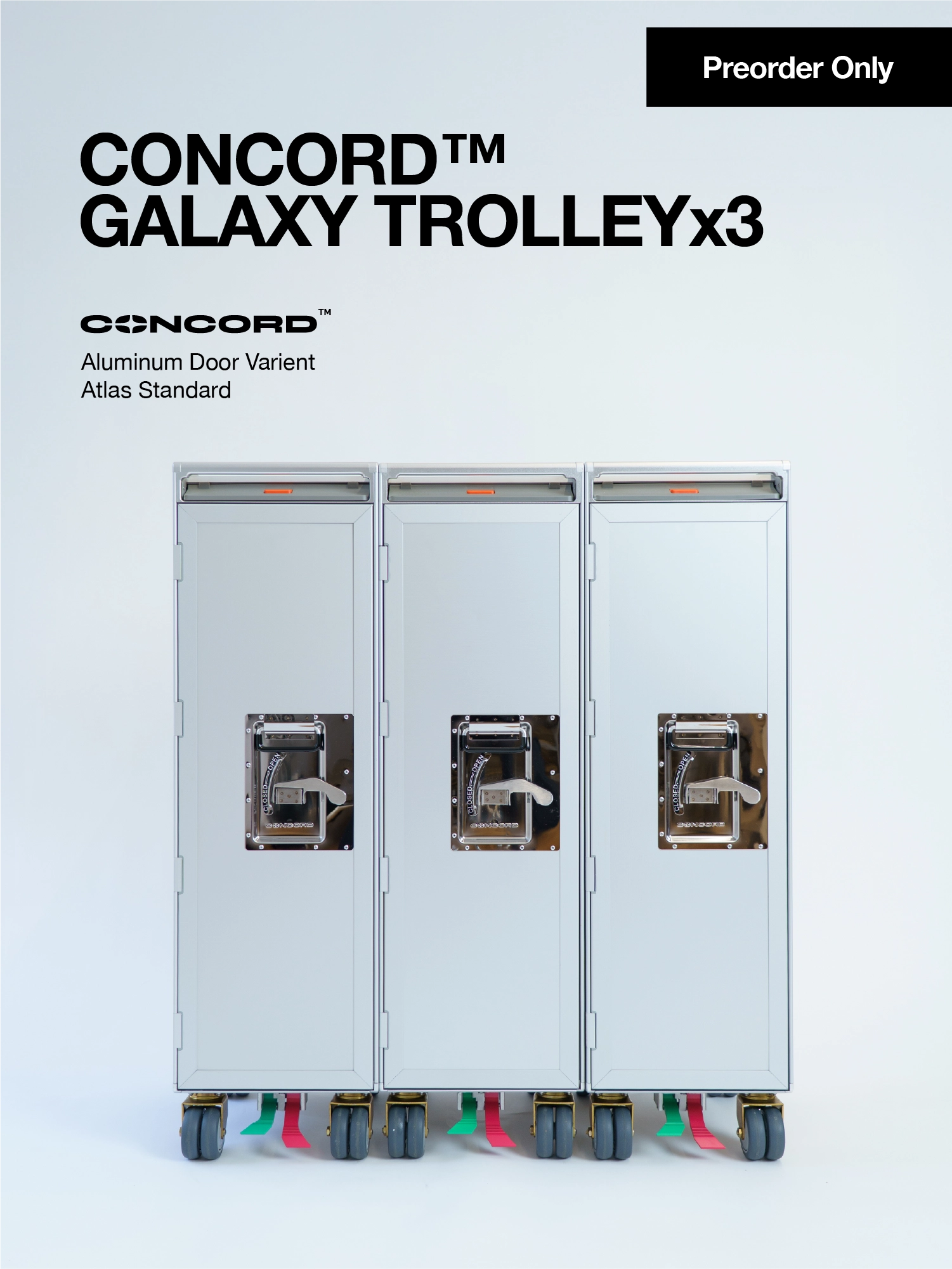 Concord Galaxy Trolley x 3 Set