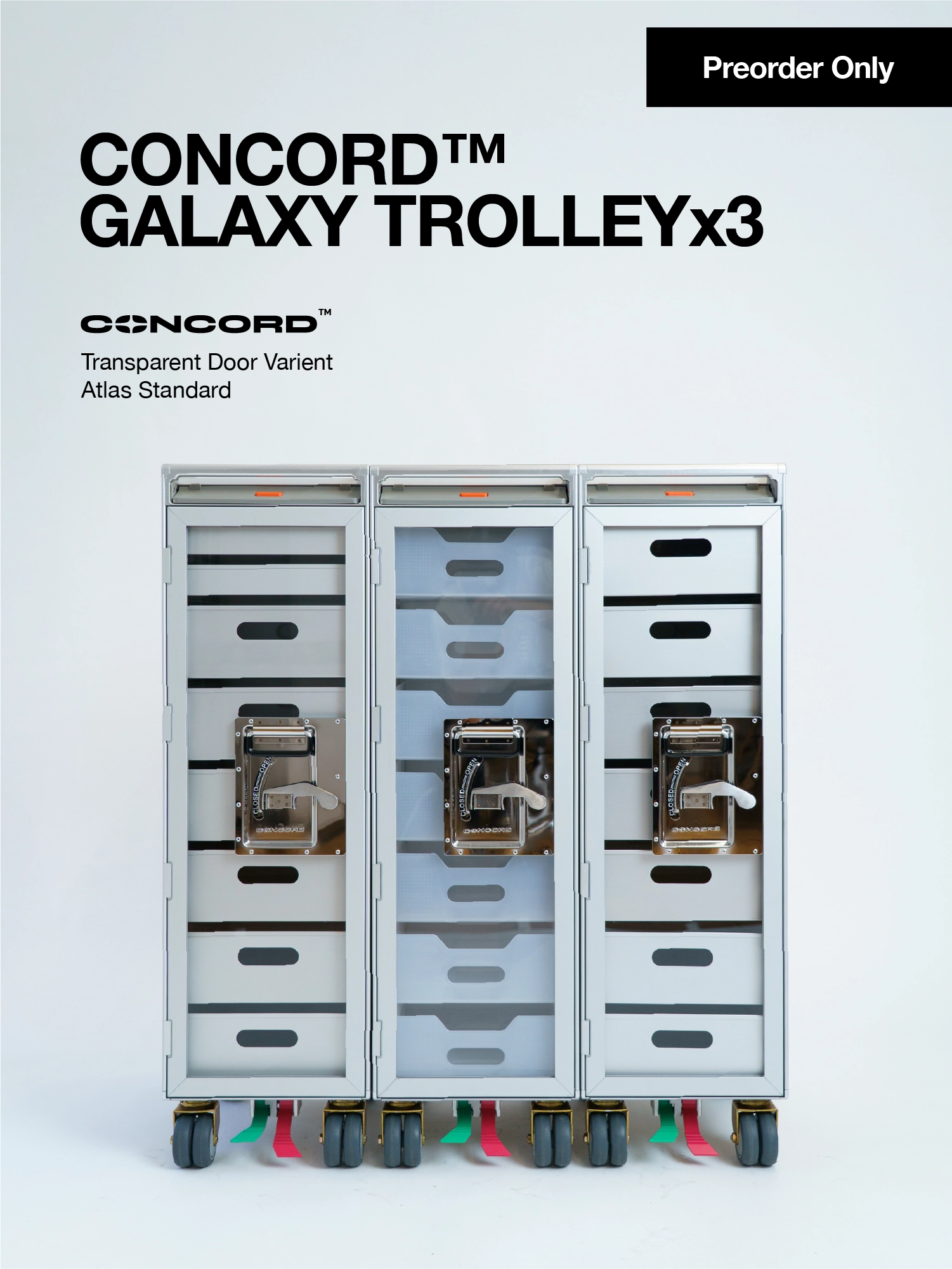 Concord Galaxy Trolley x 3 Set