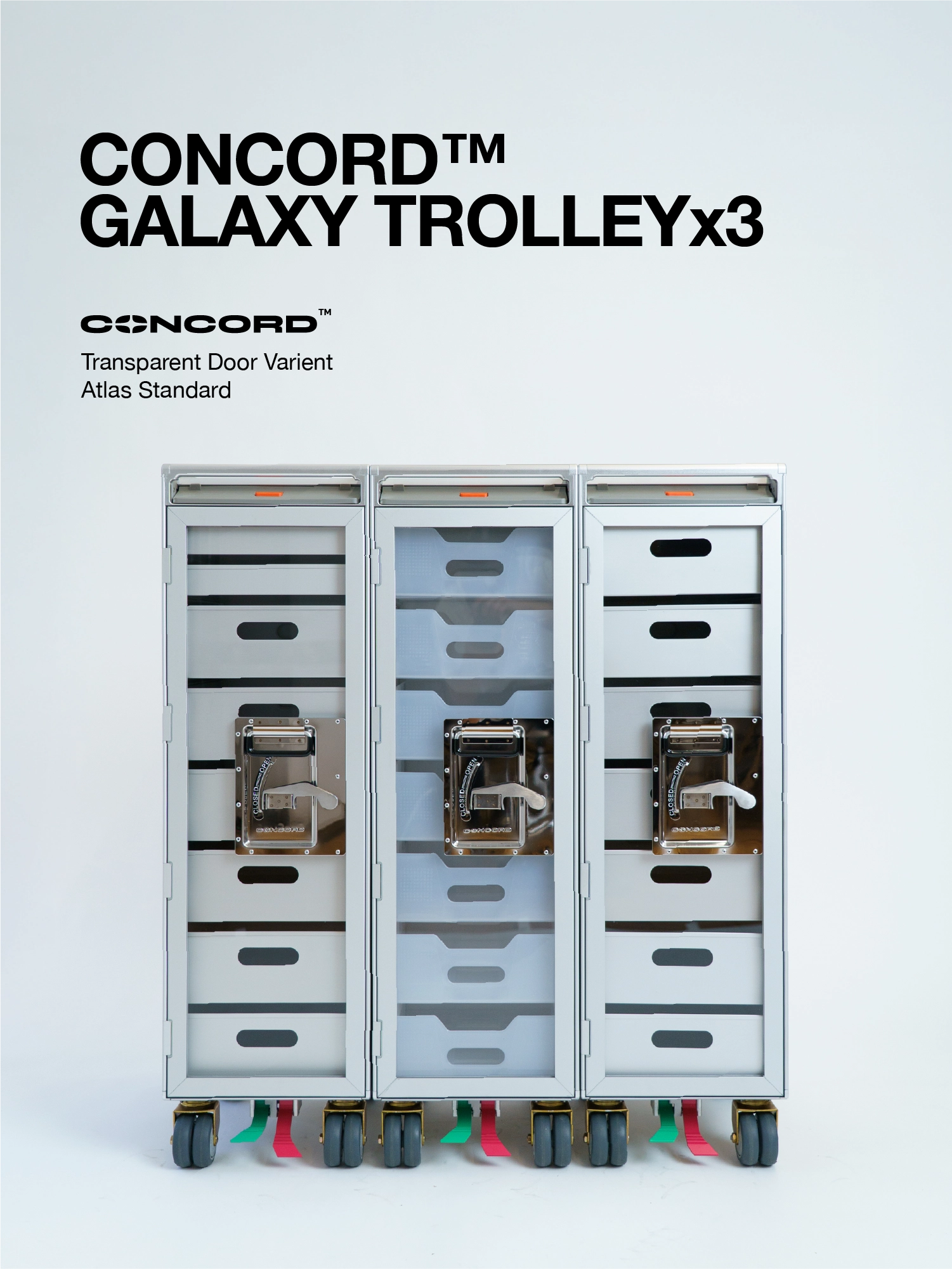Concord Galaxy Trolley x 3 Set