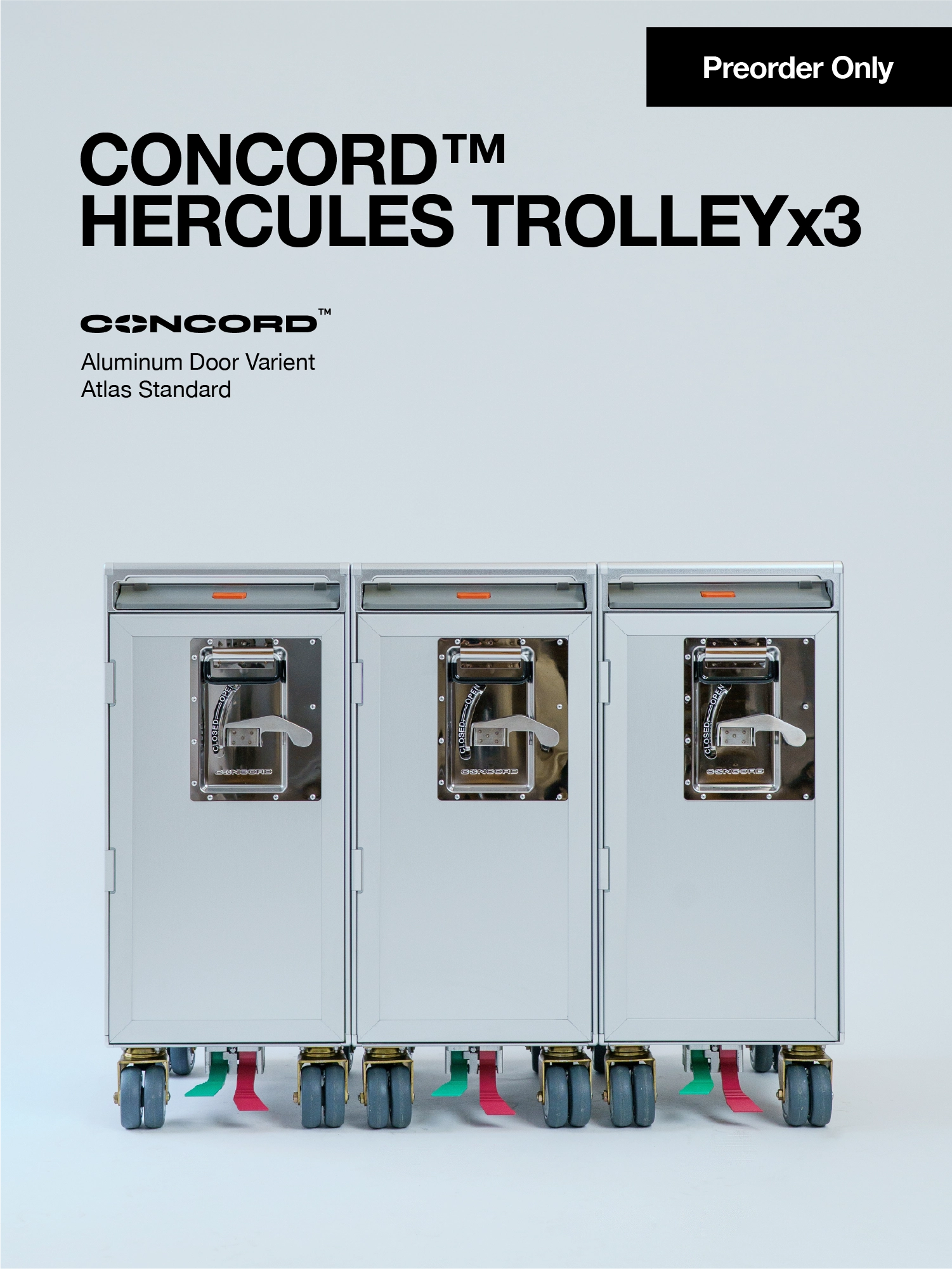Concord Hercules Trolley x 3 Set