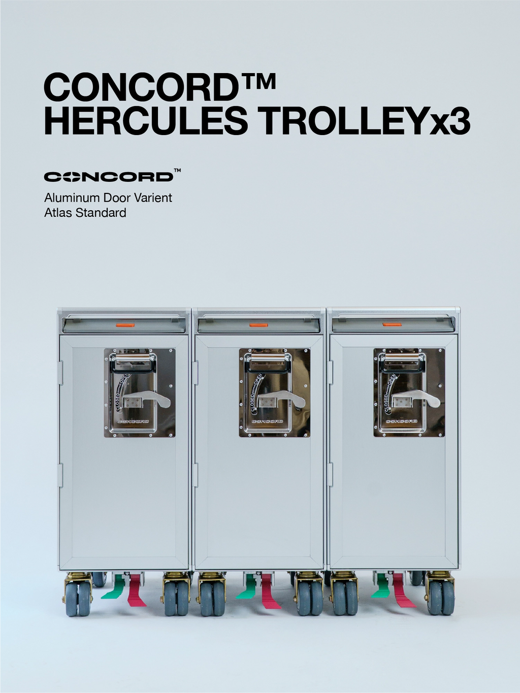 Concord Hercules Trolley x 3 Set