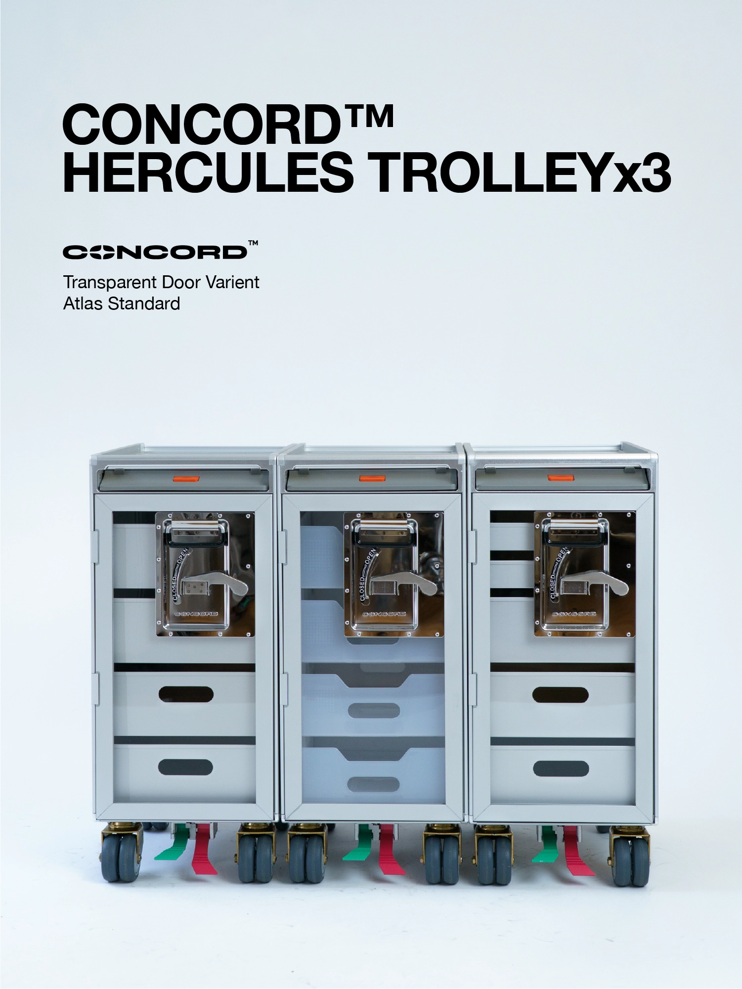 Concord Hercules Trolley x 3 Set